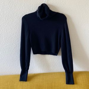 Wilfred black cropped sweater size M
